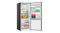 Hisense 417L Fridge Freezer with doors open and fully stocked, displaying generous storage capacity Hisense 417L Fridge Freezer with doors open and fully stocked, displaying generous storage capacity