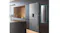 Lifestyle image of the Hisense 415L fridge freezer installed in a modern kitchen, showcasing its counter-depth profile Lifestyle image of the Hisense 415L fridge freezer installed in a modern kitchen, showcasing its counter-depth profile