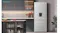 Hisense Fridge Freezer in Stainless Steel displayed in a modern kitchen, featuring a flat-door design Hisense Fridge Freezer in Stainless Steel displayed in a modern kitchen, featuring a flat-door design