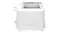 Side view of the 2-slice toaster with the Laura Ashley logo Side view of the 2-slice toaster with the Laura Ashley logo
