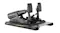 Moza racing mBooster active pedal set featuring dual textured black foot pedals on a sleek, metal baseplate Moza racing mBooster active pedal set featuring dual textured black foot pedals on a sleek, metal baseplate