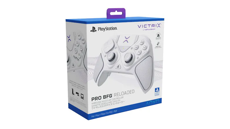 Product box for the Victrix Pro BFG Reloaded wireless modular controller Product box for the Victrix Pro BFG Reloaded wireless modular controller