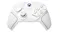 Front view of a black Victrix Pro BFG wireless controller for PlayStation featuring purple accents and textured grips Front view of a black Victrix Pro BFG wireless controller for PlayStation featuring purple accents and textured grips