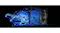 Graphic showing a blue futuristic image alongside layered screen components Graphic showing a blue futuristic image alongside layered screen components