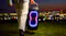 A view of a person carrying the speaker A view of a person carrying the speaker