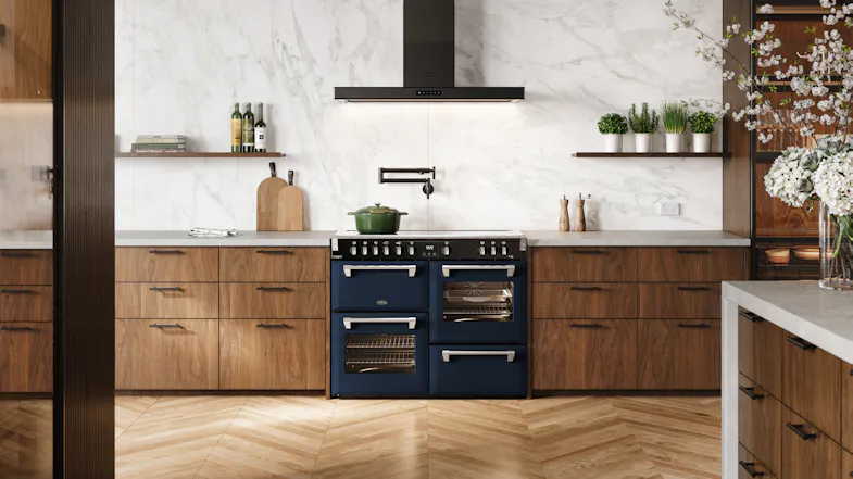 A front view of the Belling Freestanding Oven with Cooktop A front view of the Belling Freestanding Oven with Cooktop