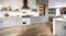 A white kitchen with a Belling oven and matching rangehood A white kitchen with a Belling oven and matching rangehood