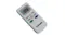 White Dimplex air conditioner remote control with LCD screen and temperature, fan, and mode buttons White Dimplex air conditioner remote control with LCD screen and temperature, fan, and mode buttons
