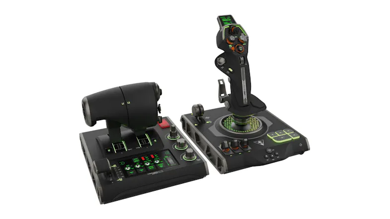 Turtle Beach VelocityOne Flight Deck with throttle control system, programmable buttons and illuminated controls Turtle Beach VelocityOne Flight Deck with throttle control system, programmable buttons and illuminated controls