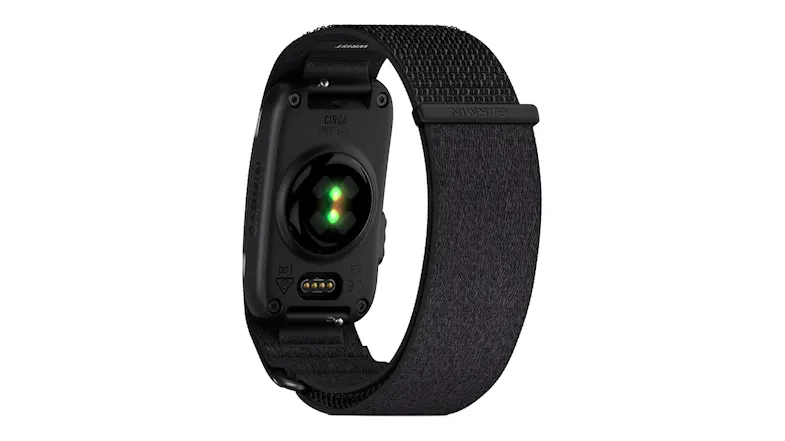 A full view of the Garmin CIRQA Smart Band A full view of the Garmin CIRQA Smart Band