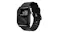 Nomad Active Band Pro with a brown strap, featuring a dark digital display with topographic design Nomad Active Band Pro with a brown strap, featuring a dark digital display with topographic design
