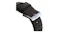 A detailed close-up of a brown watch strap with a brushed silver metal buckle A detailed close-up of a brown watch strap with a brushed silver metal buckle