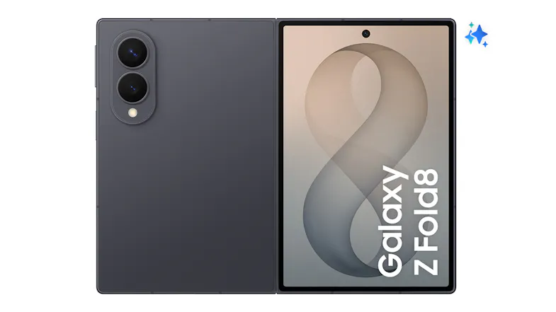 Dual view of the smartphone with Galaxy Z Fold8 display Dual view of the smartphone with Galaxy Z Fold8 display