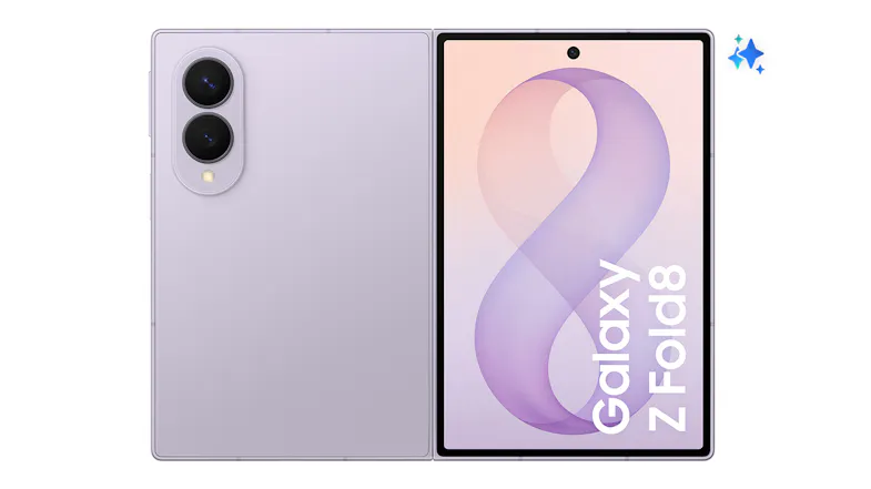 Dual view of the smartphone with Galaxy Z Fold8 display Dual view of the smartphone with Galaxy Z Fold8 display