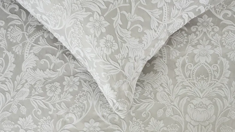Serenity Silver Duvet Cover Set by L'Avenue Serenity Silver Duvet Cover Set by L'Avenue
