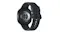Rear view of the graphite Galaxy Watch9, showing its silicone band with secure closure Rear view of the graphite Galaxy Watch9, showing its silicone band with secure closure