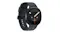 Samsung Galaxy Watch9 shown from an angled view, featuring a graphite case and minimalist silicon band Samsung Galaxy Watch9 shown from an angled view, featuring a graphite case and minimalist silicon band