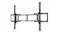 Angled view of a Sanus TV wall mount with vertical brackets and a wide mounting frame Angled view of a Sanus TV wall mount with vertical brackets and a wide mounting frame