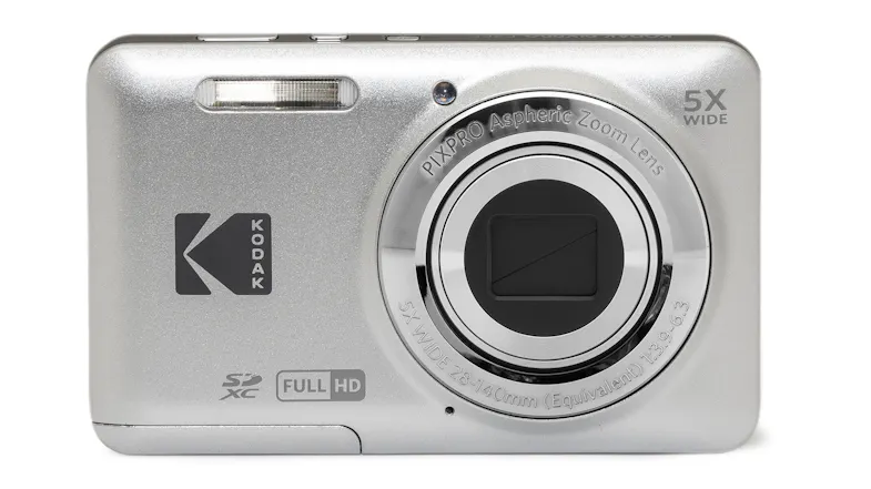 Front view of a silver Kodak Pixpro FZ55 Digital Zoom Camera Front view of a silver Kodak Pixpro FZ55 Digital Zoom Camera