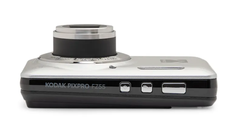 Top view of the camera showing shutter and power buttons Top view of the camera showing shutter and power buttons