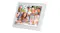 Jackson Frameo digital photo frame in white, angled view showing display Jackson Frameo digital photo frame in white, angled view showing display