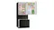 Mitsubishi Electric 450L fridge freezer in matte black, featuring an open fridge compartment Mitsubishi Electric 450L fridge freezer in matte black, featuring an open fridge compartment