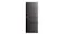 Mitsubishi 450L Dark Silver multi-drawer fridge freezer, front view on white background Mitsubishi 450L Dark Silver multi-drawer fridge freezer, front view on white background