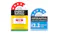 Energy and water rating label showing consumption details Energy and water rating label showing consumption details