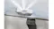 Action shot highlighting dual water spray jets from a window cleaning robot Action shot highlighting dual water spray jets from a window cleaning robot