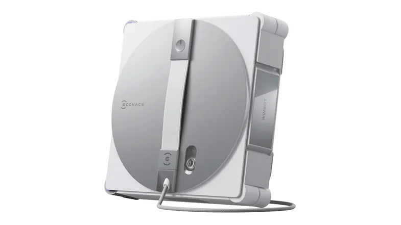Side angle view showcasing the sleek window cleaning unit Side angle view showcasing the sleek window cleaning unit