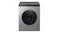 Front view highlighting a modern metallic base station with Ecovacs logo Front view highlighting a modern metallic base station with Ecovacs logo