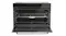 Whirlpool built-in oven with the door open, revealing the spacious interior, multiple shelf positions, and cooking racks Whirlpool built-in oven with the door open, revealing the spacious interior, multiple shelf positions, and cooking racks