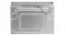 Top view of the 90cm built-in oven, displaying the metal housing and ventilation layout Top view of the 90cm built-in oven, displaying the metal housing and ventilation layout