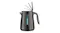 A Breville kettle highlighting the lid movement positions A Breville kettle highlighting the lid movement positions