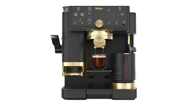 A view of the Limited Edition David Beckham Ninja Luxe Cafe Pro Manual Espresso Machine A view of the Limited Edition David Beckham Ninja Luxe Cafe Pro Manual Espresso Machine