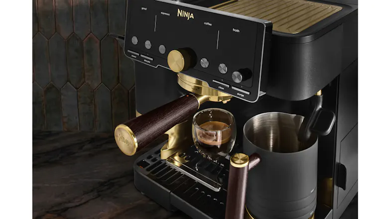A close up view of the Ninja Luxe Cafe Pro A close up view of the Ninja Luxe Cafe Pro