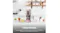 Ice cream maker with ingredients arranged on a countertop. Text showcases seven preset programs Ice cream maker with ingredients arranged on a countertop. Text showcases seven preset programs