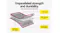Cutaway diagram showing air track construction with an EVA pad, PVC layers, and drop-stitch technology Cutaway diagram showing air track construction with an EVA pad, PVC layers, and drop-stitch technology