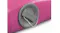 Close-up of the air track inflation valve on a pink PVC sidewall for easy inflation and sealing Close-up of the air track inflation valve on a pink PVC sidewall for easy inflation and sealing
