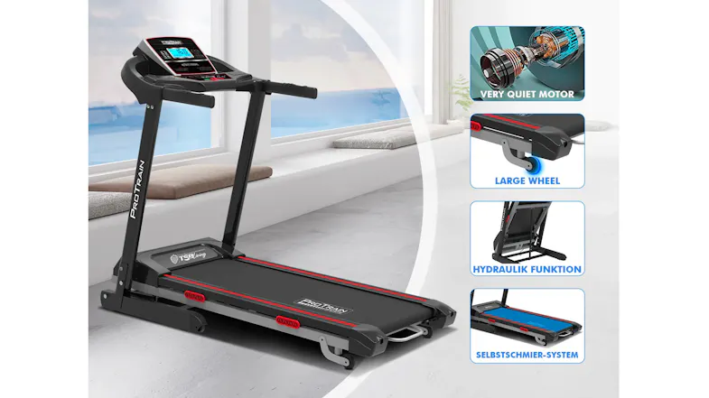 Indoor treadmill with large wheels and quiet motor for smooth, low-noise home workouts Indoor treadmill with large wheels and quiet motor for smooth, low-noise home workouts