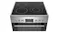 Top front view of a Bosch cooker showing four glass cooktop zones Top front view of a Bosch cooker showing four glass cooktop zones