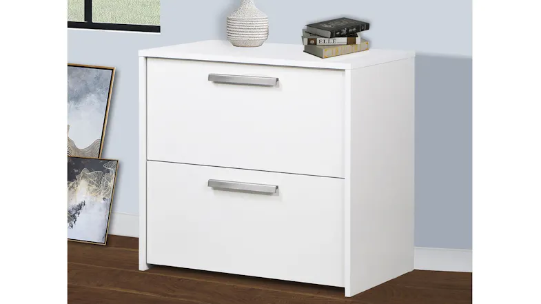 Office storage cabinet with lateral file drawers for letter, legal, and A4 document filing Office storage cabinet with lateral file drawers for letter, legal, and A4 document filing