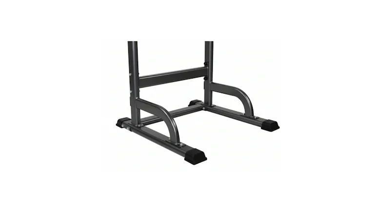 Reinforced workout station base engineered for safe pull-ups, dips, and core exercises Reinforced workout station base engineered for safe pull-ups, dips, and core exercises