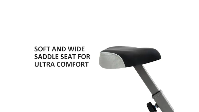A close up view of the recumbent bike's seat A close up view of the recumbent bike's seat