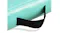 Close-up of a black carry handle securely attached to the green inflatable mat Close-up of a black carry handle securely attached to the green inflatable mat