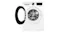 Bosch Series 6 washer dryer combo with the front door open, revealing the stainless steel drum interior Bosch Series 6 washer dryer combo with the front door open, revealing the stainless steel drum interior
