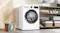 Bosch washer dryer combo positioned in a contemporary laundry space Bosch washer dryer combo positioned in a contemporary laundry space