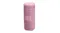 Front view of the pink speaker displaying its cylindrical body, woven fabric finish, and JBL logo on the grille Front view of the pink speaker displaying its cylindrical body, woven fabric finish, and JBL logo on the grille