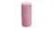 Three-quarter front view of the pink JBL Grip portable speaker, emphasising its compact design Three-quarter front view of the pink JBL Grip portable speaker, emphasising its compact design