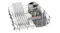 Bottom rack view featuring loaded plates and bowls in wire racks Bottom rack view featuring loaded plates and bowls in wire racks